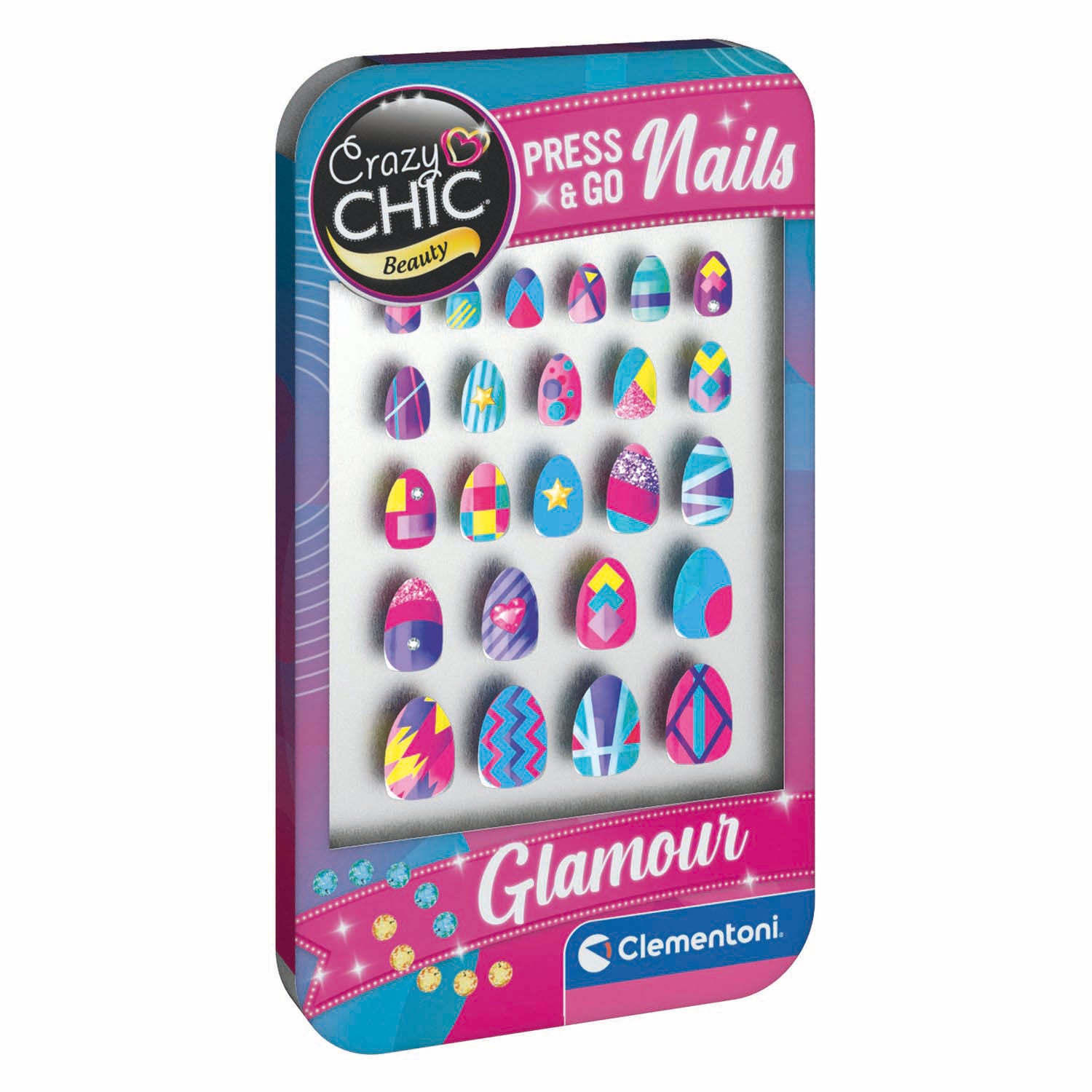 Clementoni crazy chic press go nagels - glamour