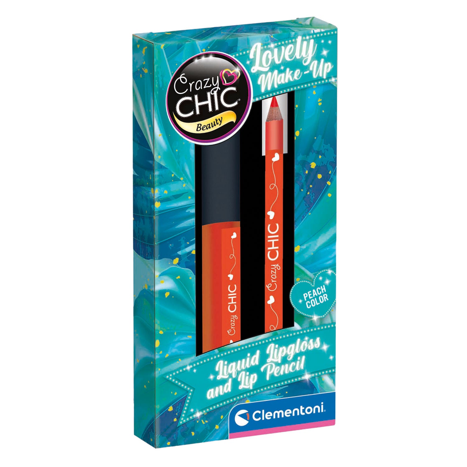 Clementoni gekke chique lipgloss en lipliner oranje