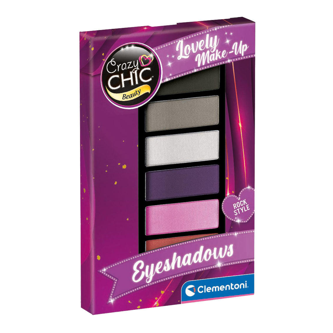 Clementoni gekke chique oogschaduw rock style, 8dlg.