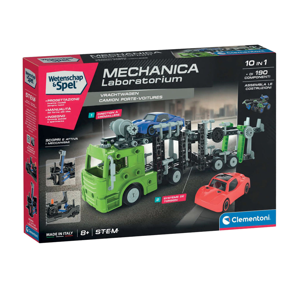 Clementoni wetenschap spel mechanica - autotransporter - stem speelgoed - constructie speelgoed - vanaf 8 jaar