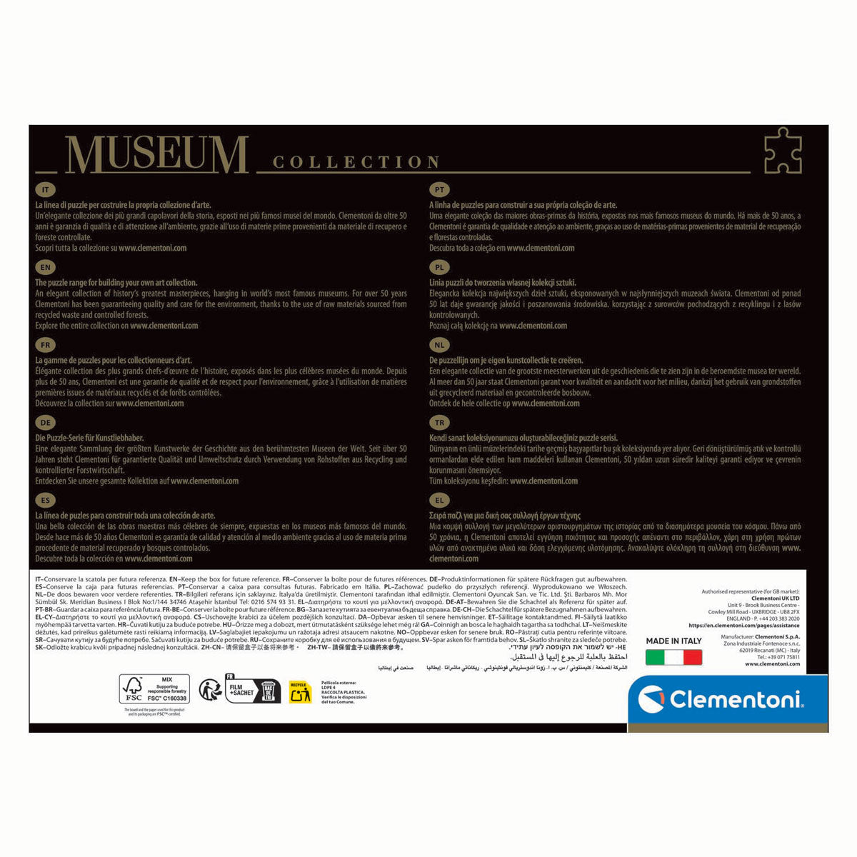 Clementoni legpuzzel kunstwerken de slaapkamer , 1000st.