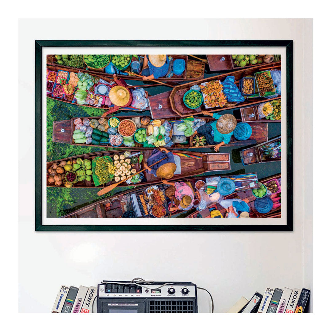 Clementoni puzzel drijvende thaise markt, 1000st.