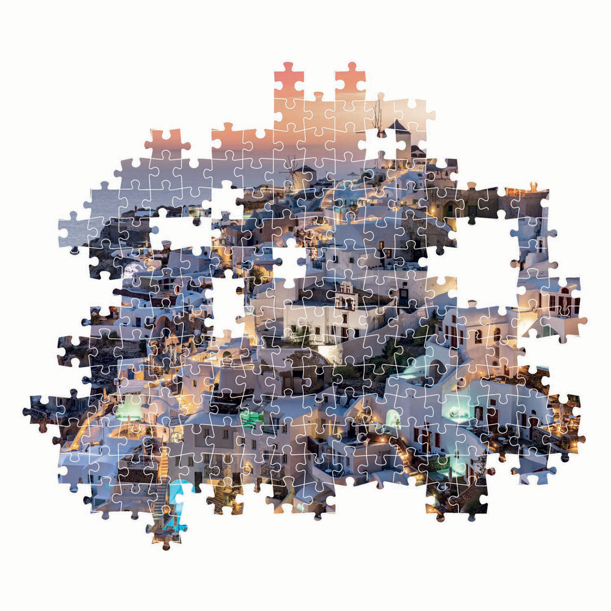 Clementoni legpuzzel tinten van santorini, 1000st.