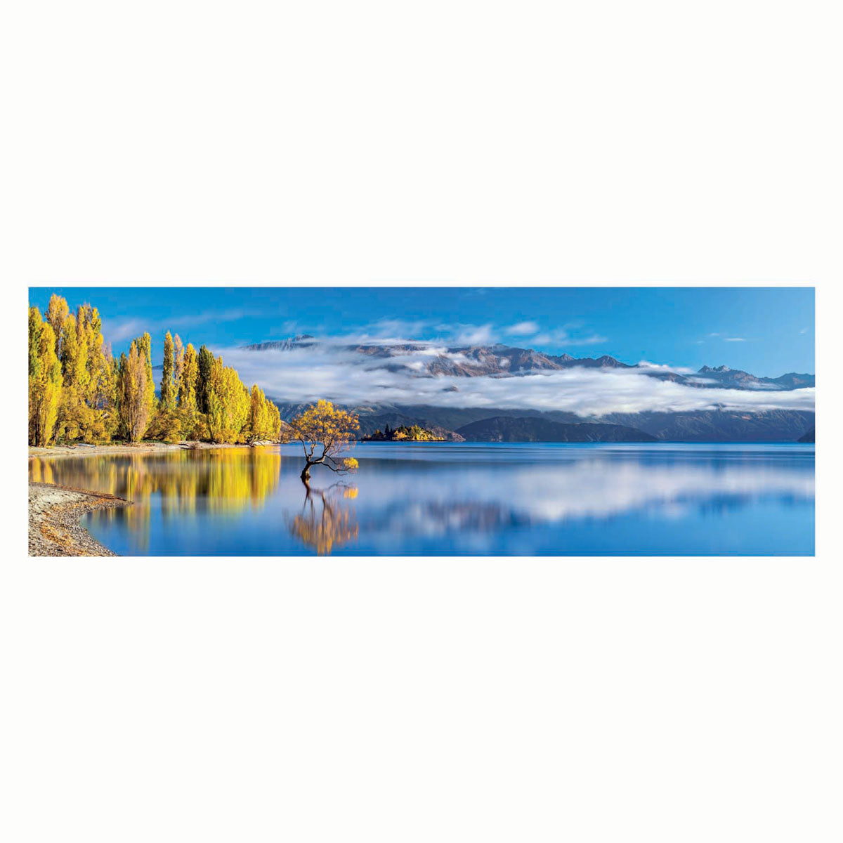 Clementoni panoramapuzzel wanaka's gouden weerspiegelingen, 1000st.