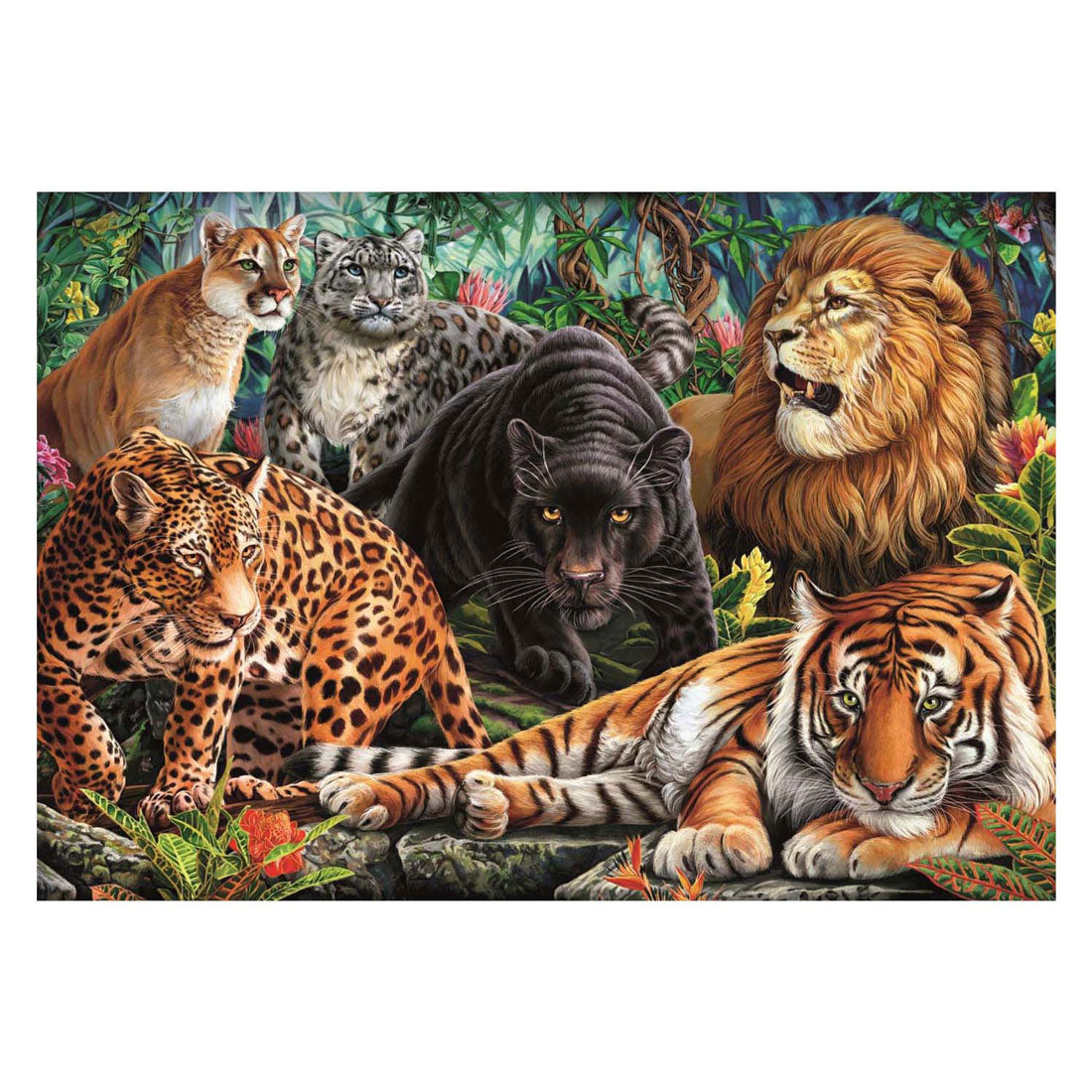 Clementoni legpuzzel wild cats, 500st.