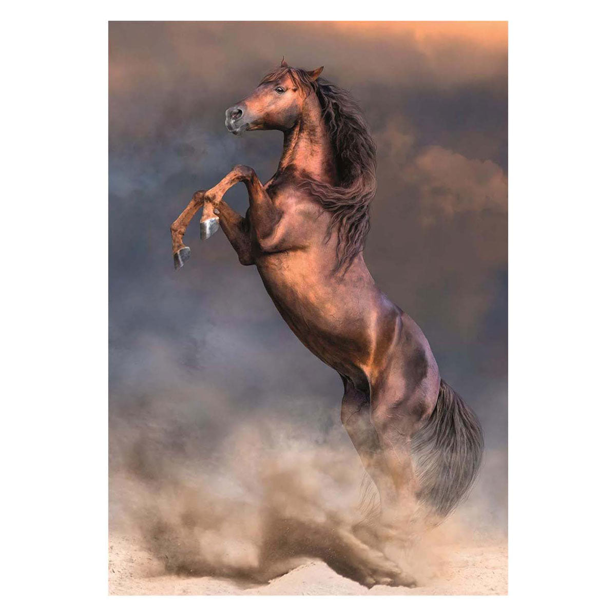 Clementoni legpuzzel wild red stallion, 500st.