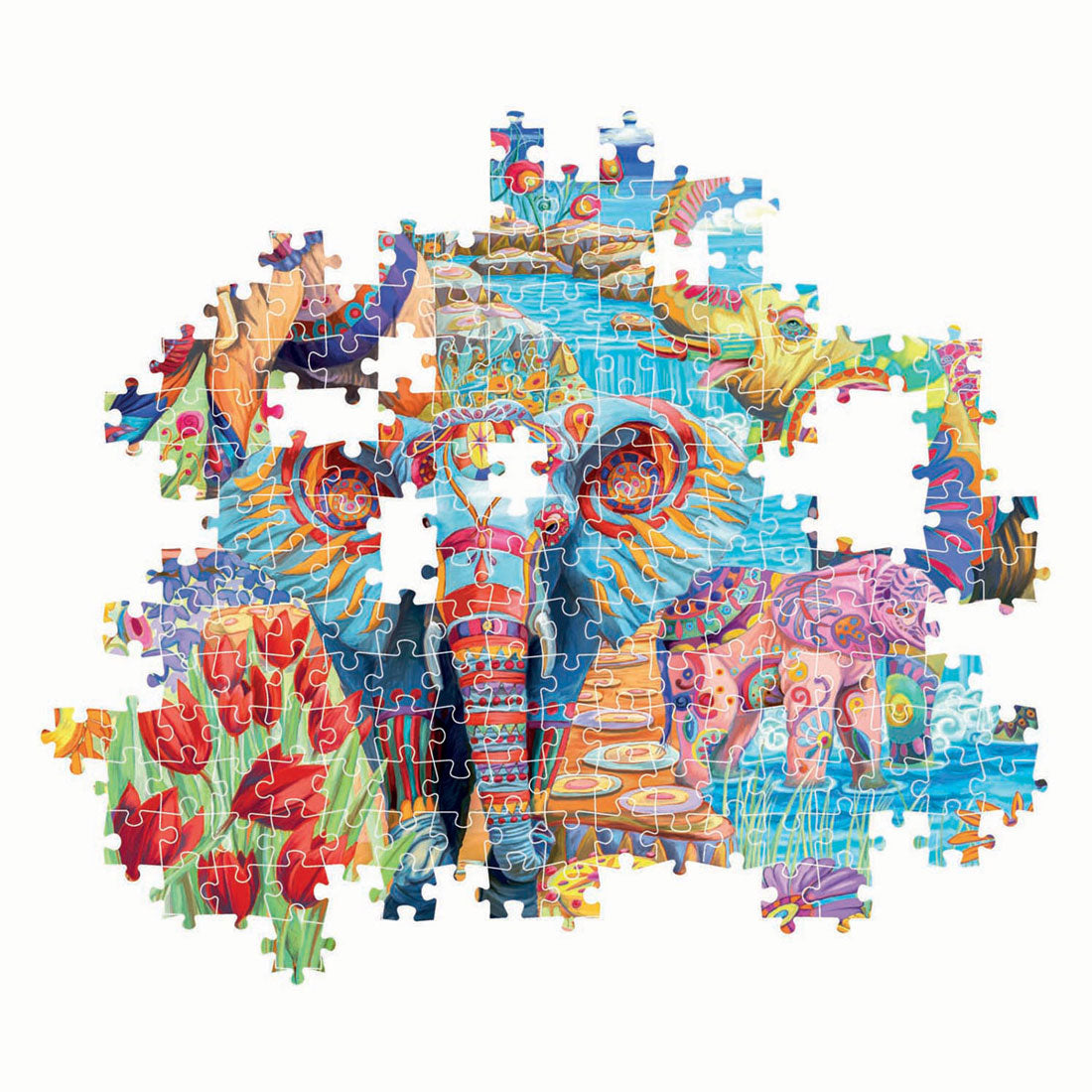Clementoni legpuzzel elephants' carnival, 500st.