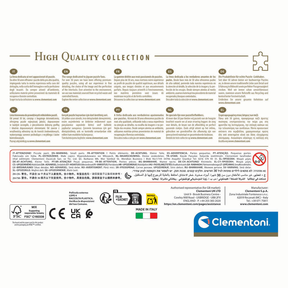 Clementoni legpuzzel elephants' carnival, 500st.