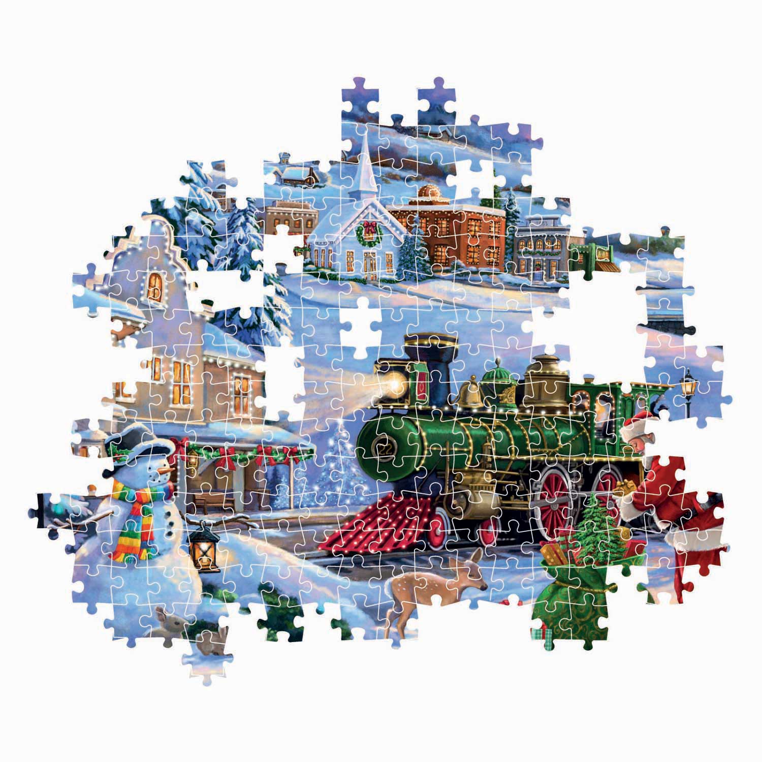 Clementoni legpuzzel kersttrein - 500st.