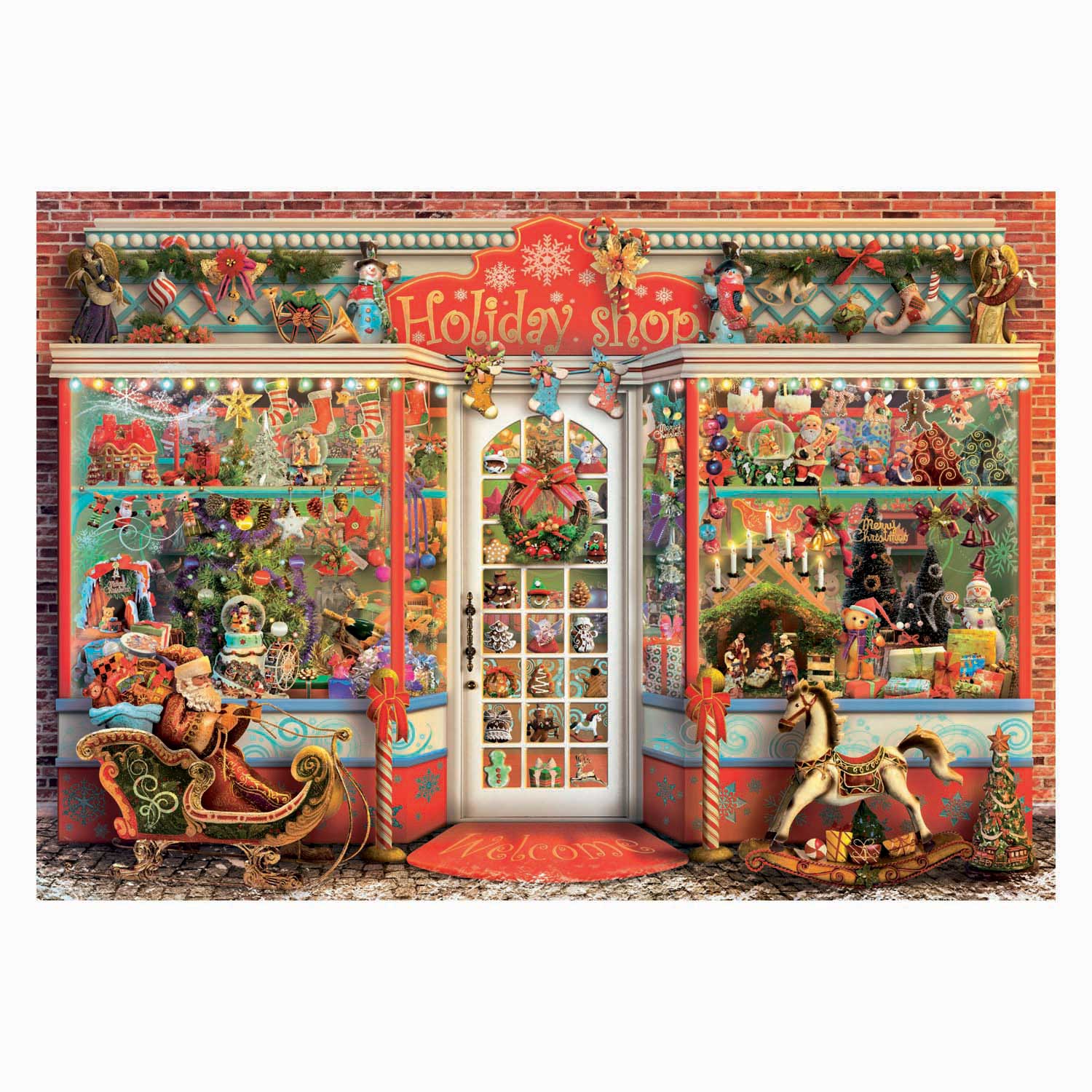 Clementoni legpuzzel kerstwinkel - 1000st.