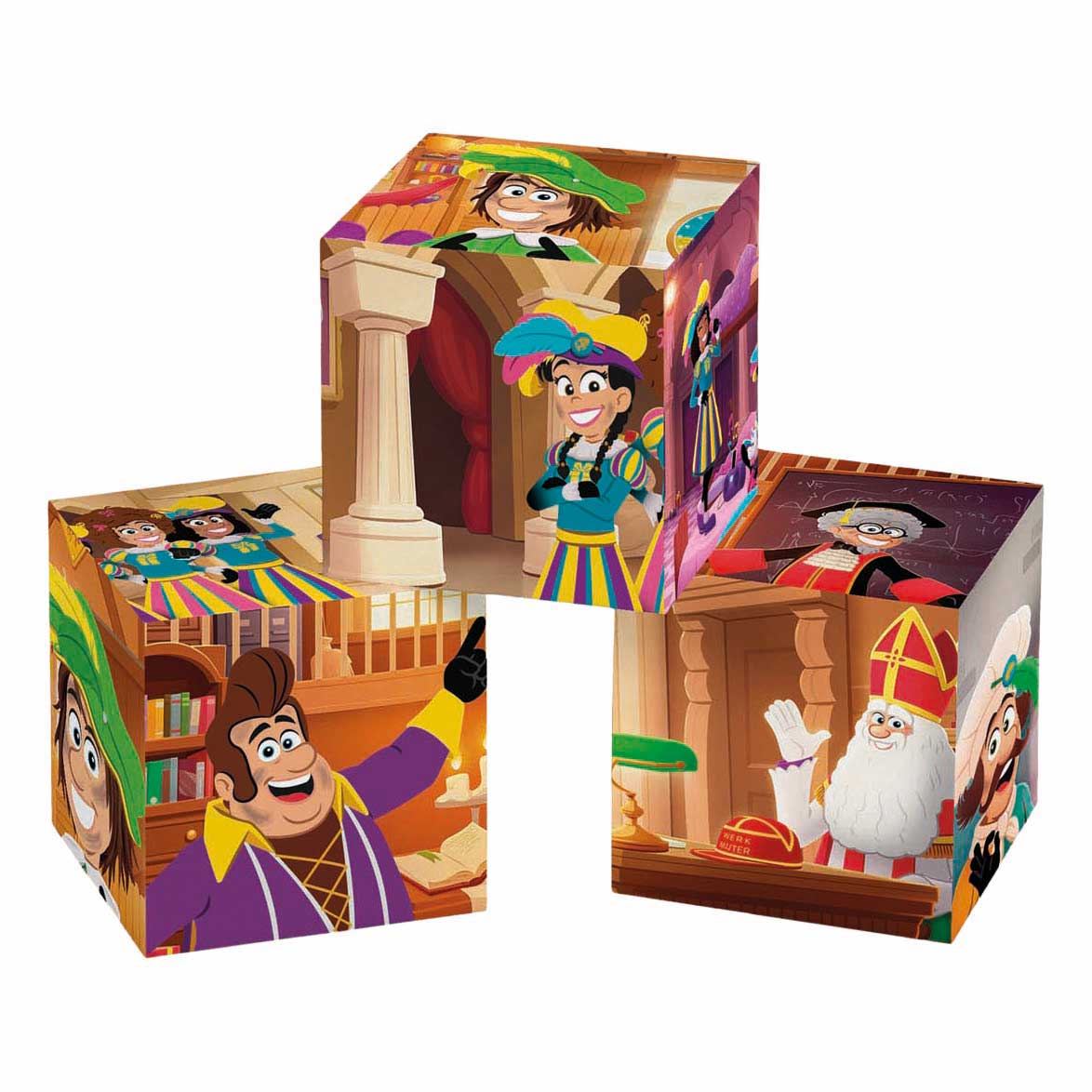 Clementoni blokkenpuzzel sinterklaas - 12st.