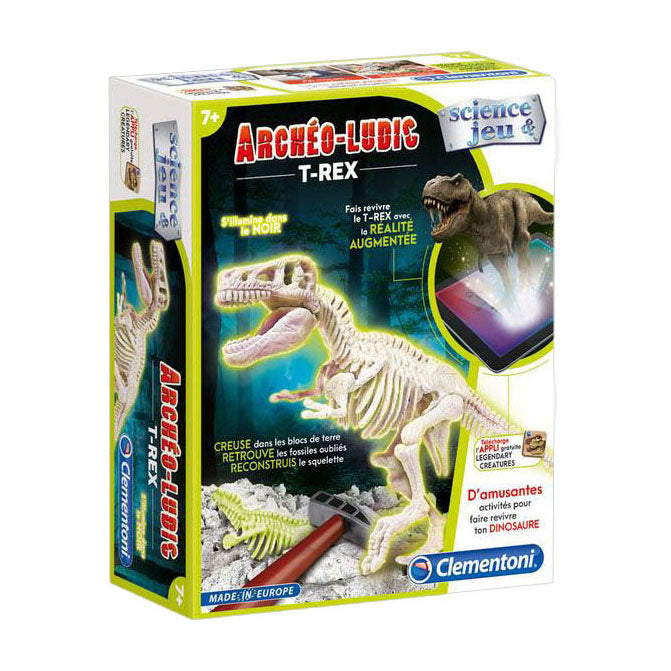 Clementoni wetenschap spel archeospel - t-rex fluo