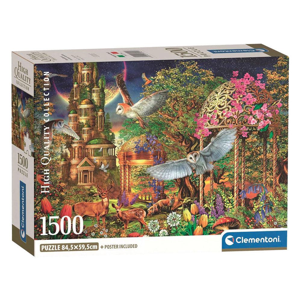 Clementoni legpuzzel woodland fantasy garden - 1500st.