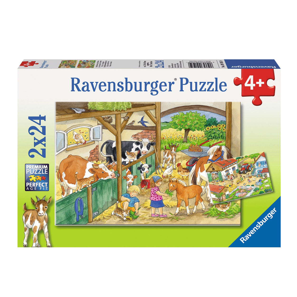 Ravensburger vrolijk boerderijleven, 2 x 24st.