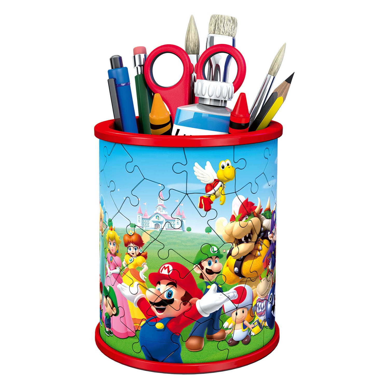Ravensburger 3d puzzel - pennenbak super mario
