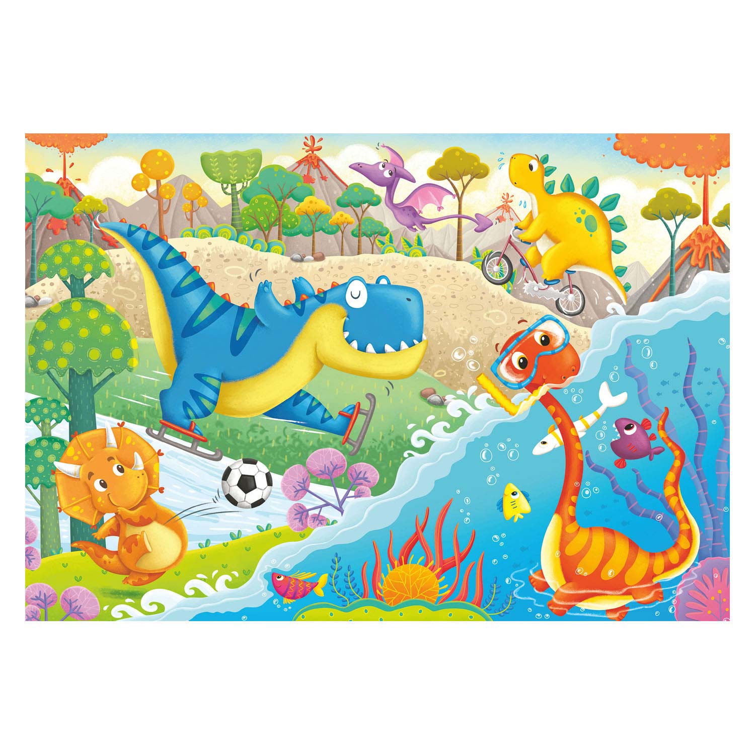 Ravensburger Favorite Dinosaurs Puzzle - two puzzles - 12 pieces - children's puzzle