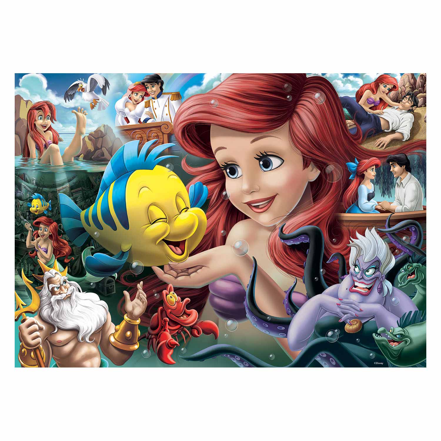 Disney De kleine Zeemeermin Legpuzzel, 1000st.