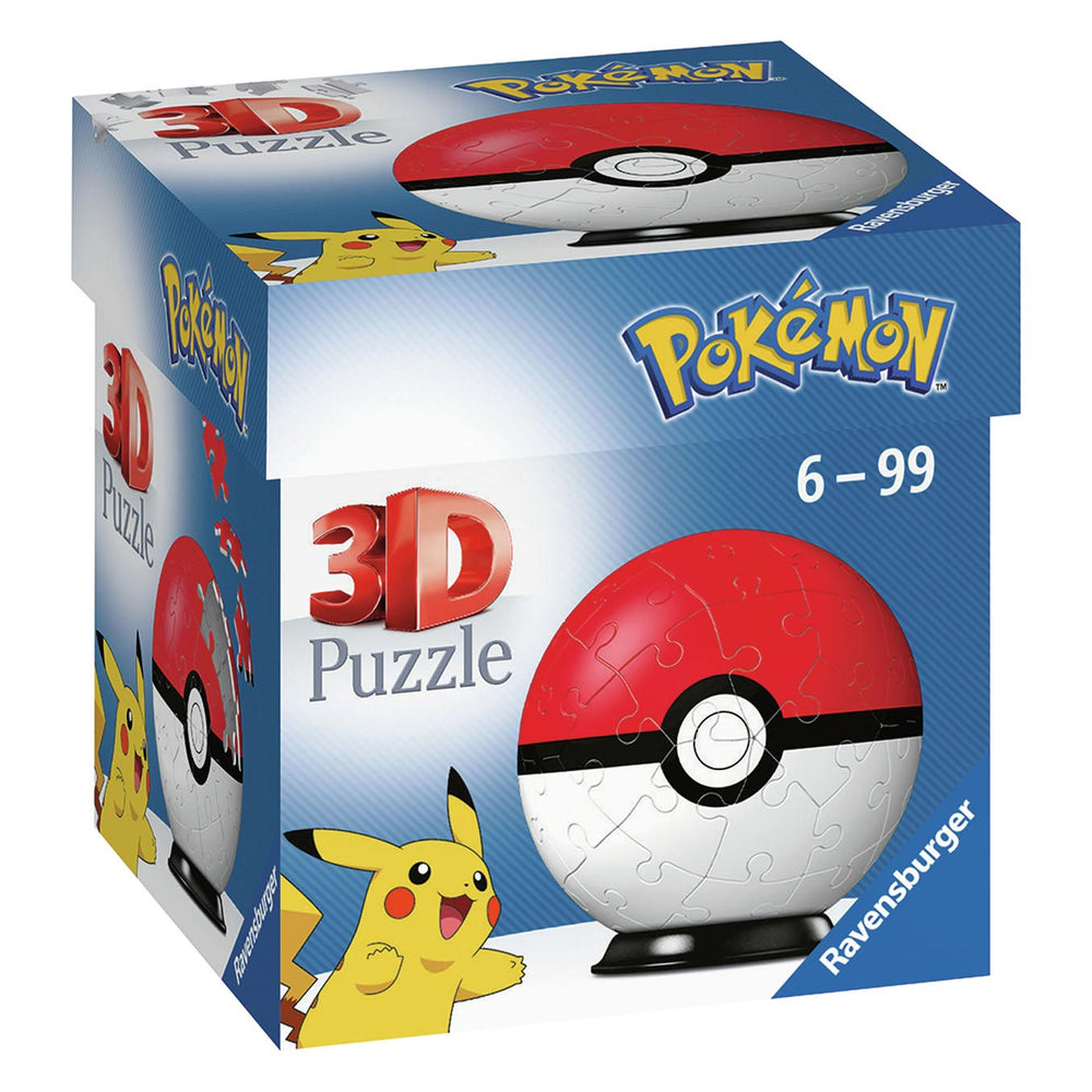Ravensburger Pokémon Pokéball 3D Puzzle, 54 pieces.