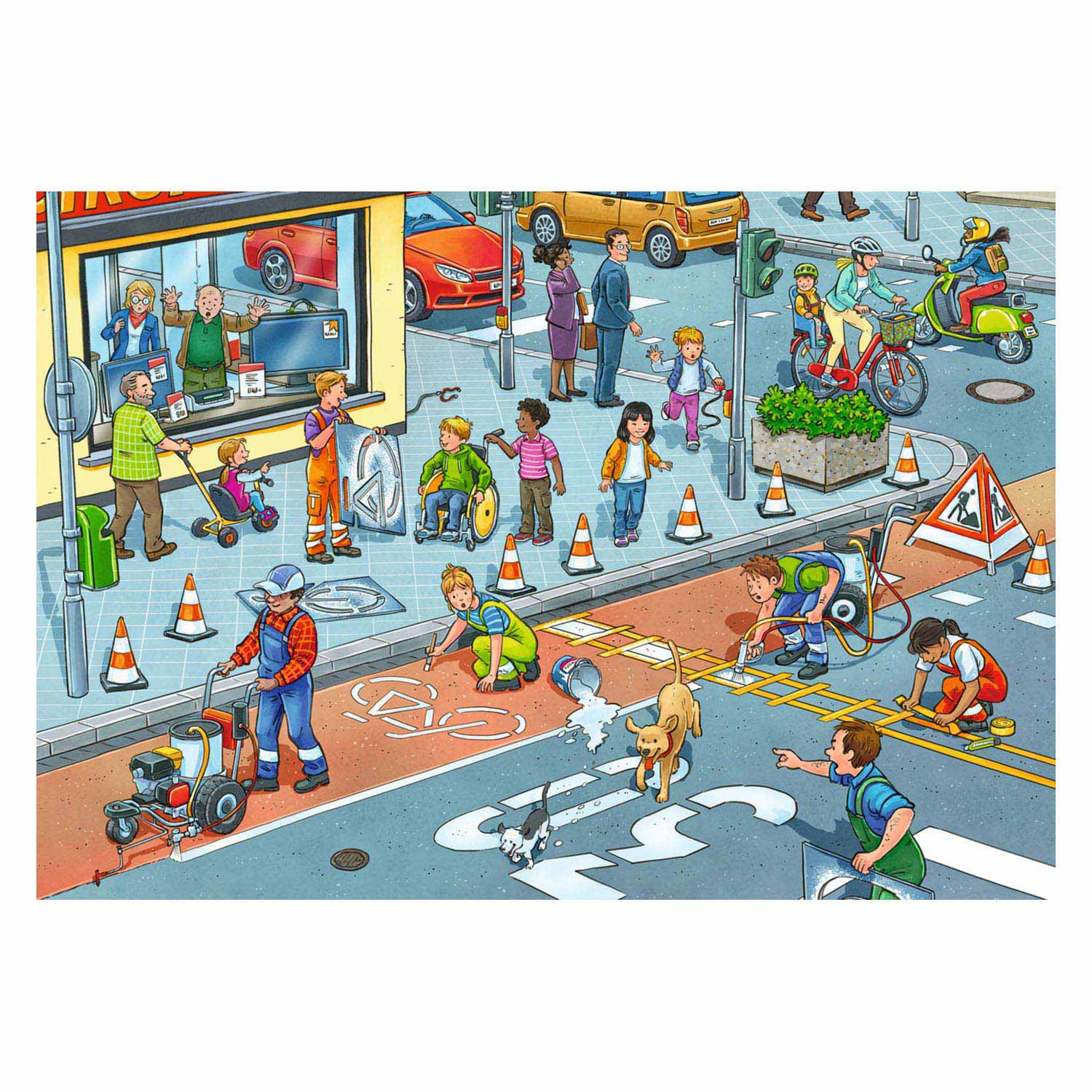 Werk aan de weg Legpuzzel, 2x12st.