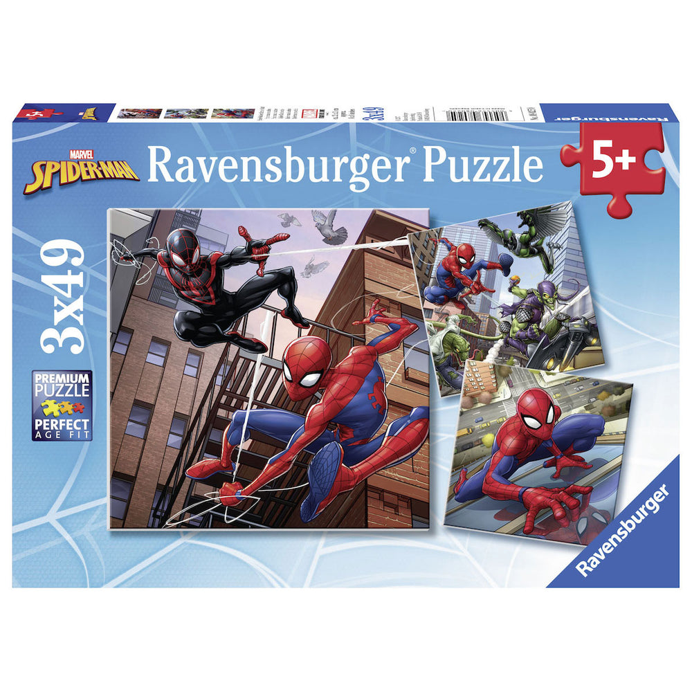 Ravensburger Spiderman puzzle, 3x49pc.