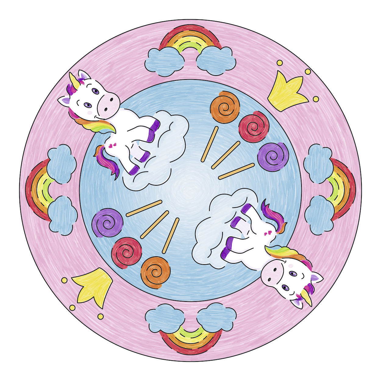 Mandala-designer ravensburger 2in1 - eenhoorn