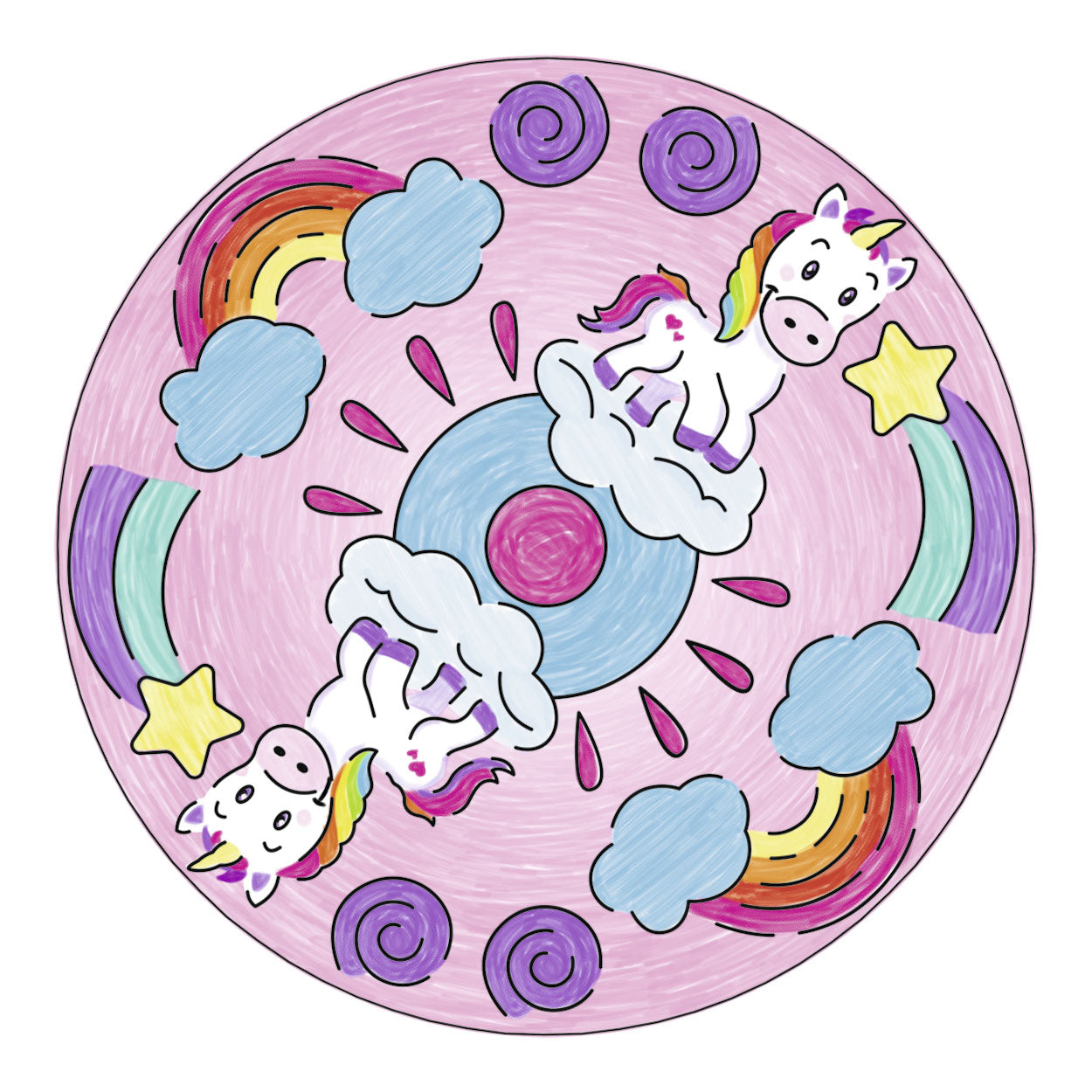 Mini Mandala-Ontwerper - Eenhoorn
