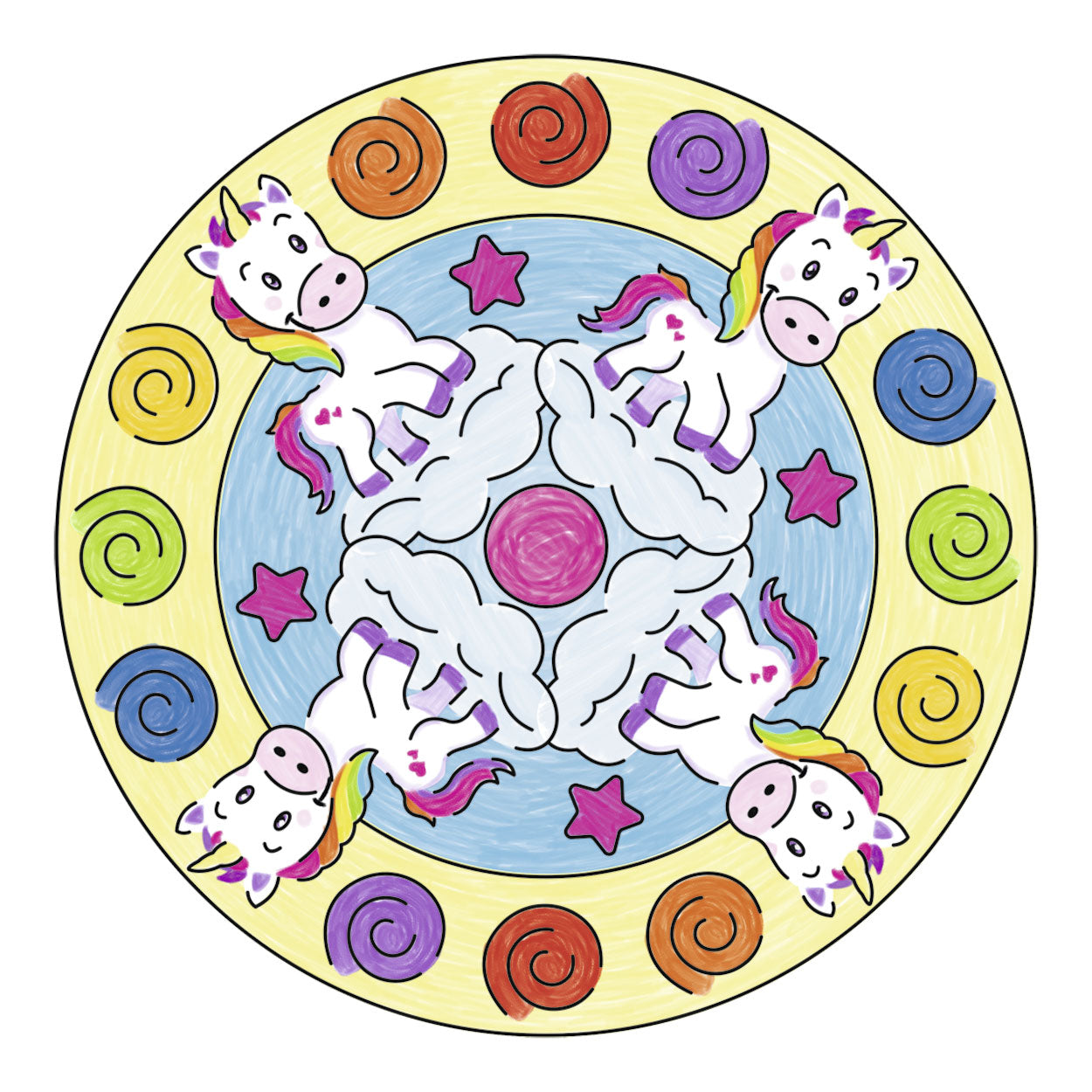 Mini Mandala-Ontwerper - Eenhoorn