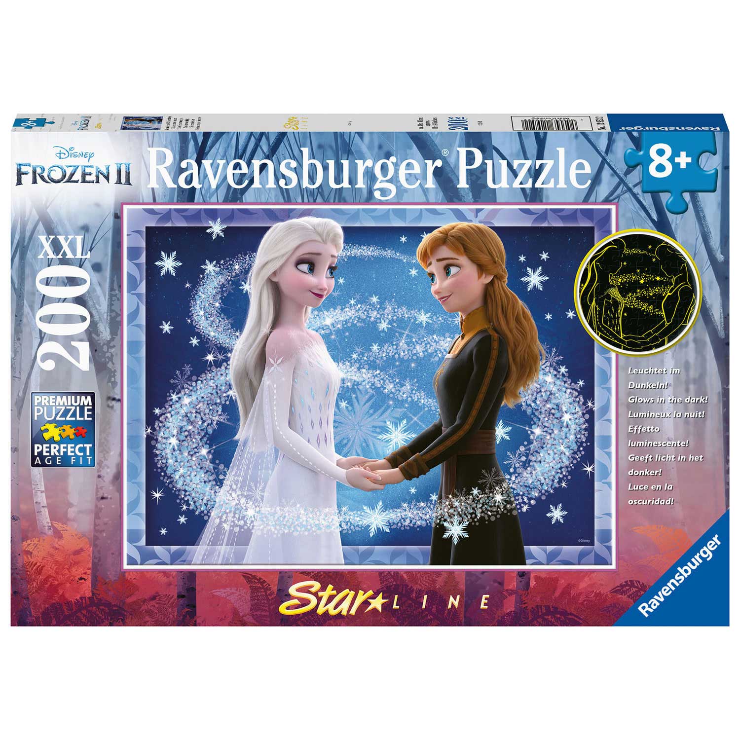 Ravensburger disney frozen starline - zussen voor altijd, 200st. xxl