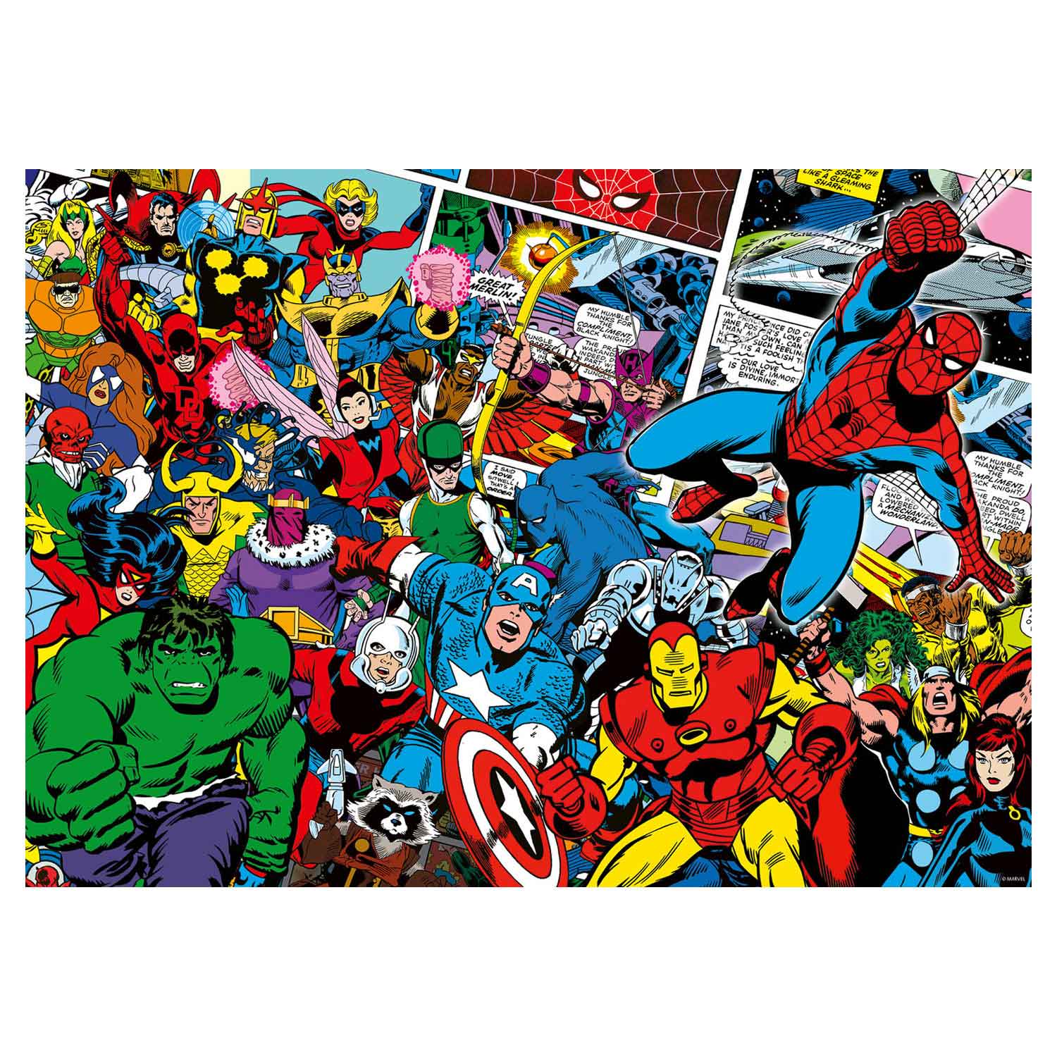 Ravensburger - Challenge Puzzel Marvel Superhelden 1000st.