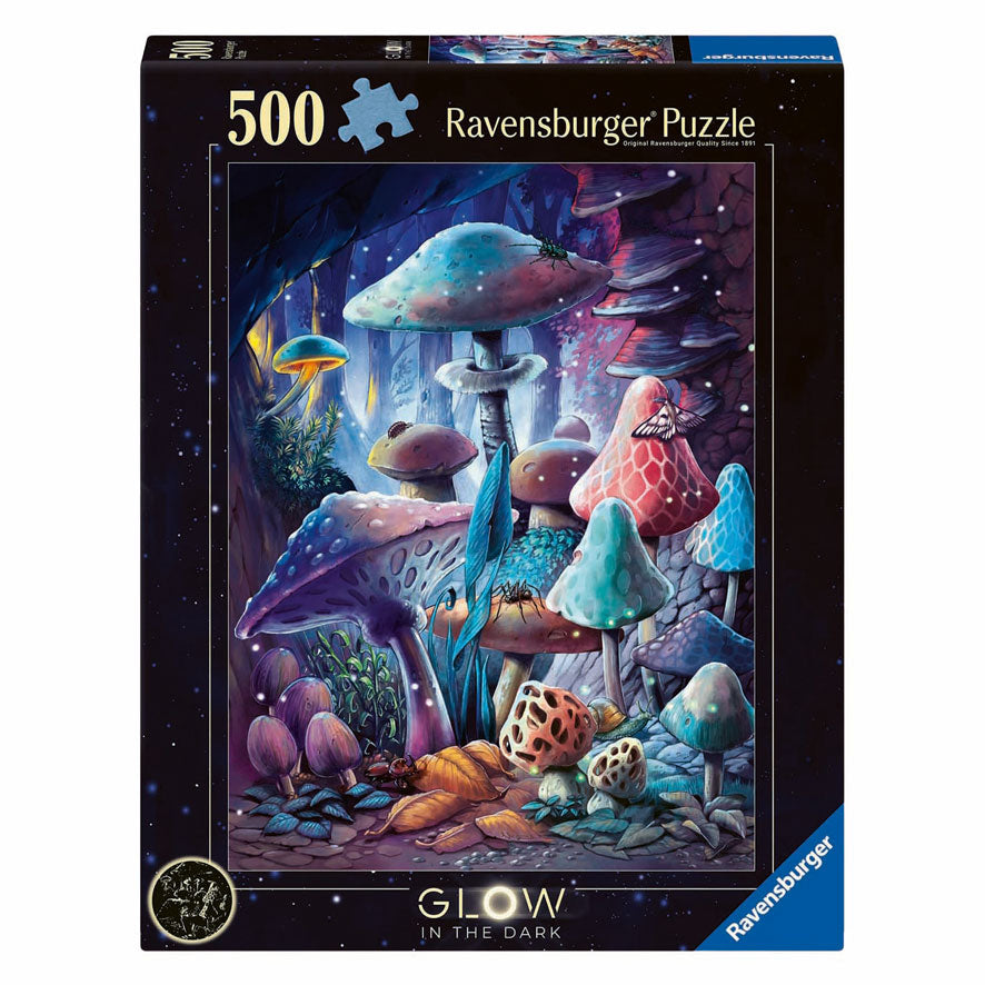 Ravensburger legpuzzel maanlicht paddestoelen glow in the dark - 500st.