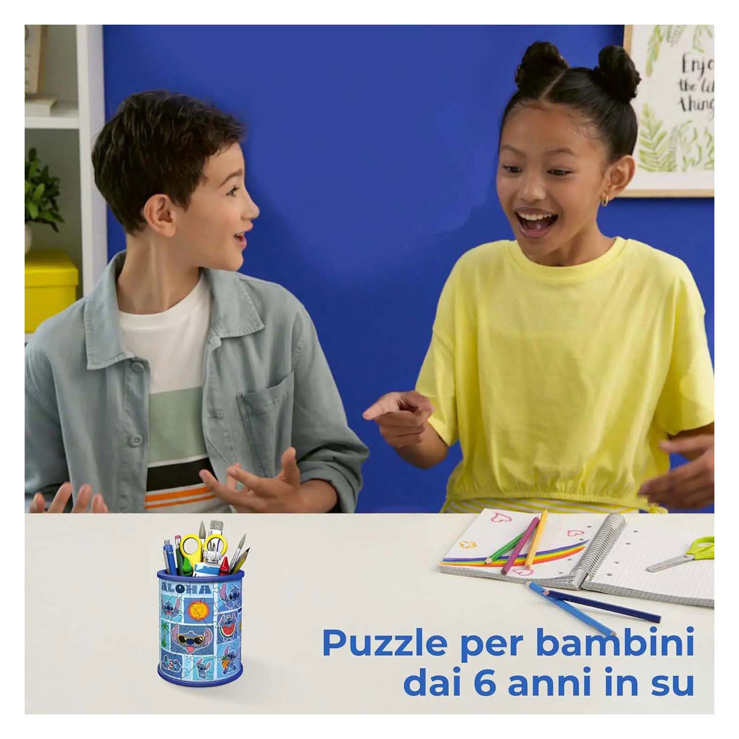 Ravensburger 3d puzzel disney stitch pennenhouder - 54 stukjes.