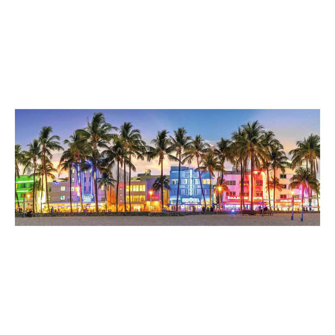 Ravensburger – nachtlichten op ocean drive – legpuzzel – 1000 stukjes