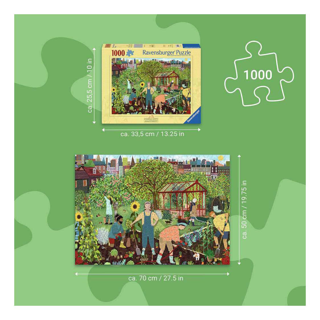Ravensburger legpuzzel the allotment - 1000st.
