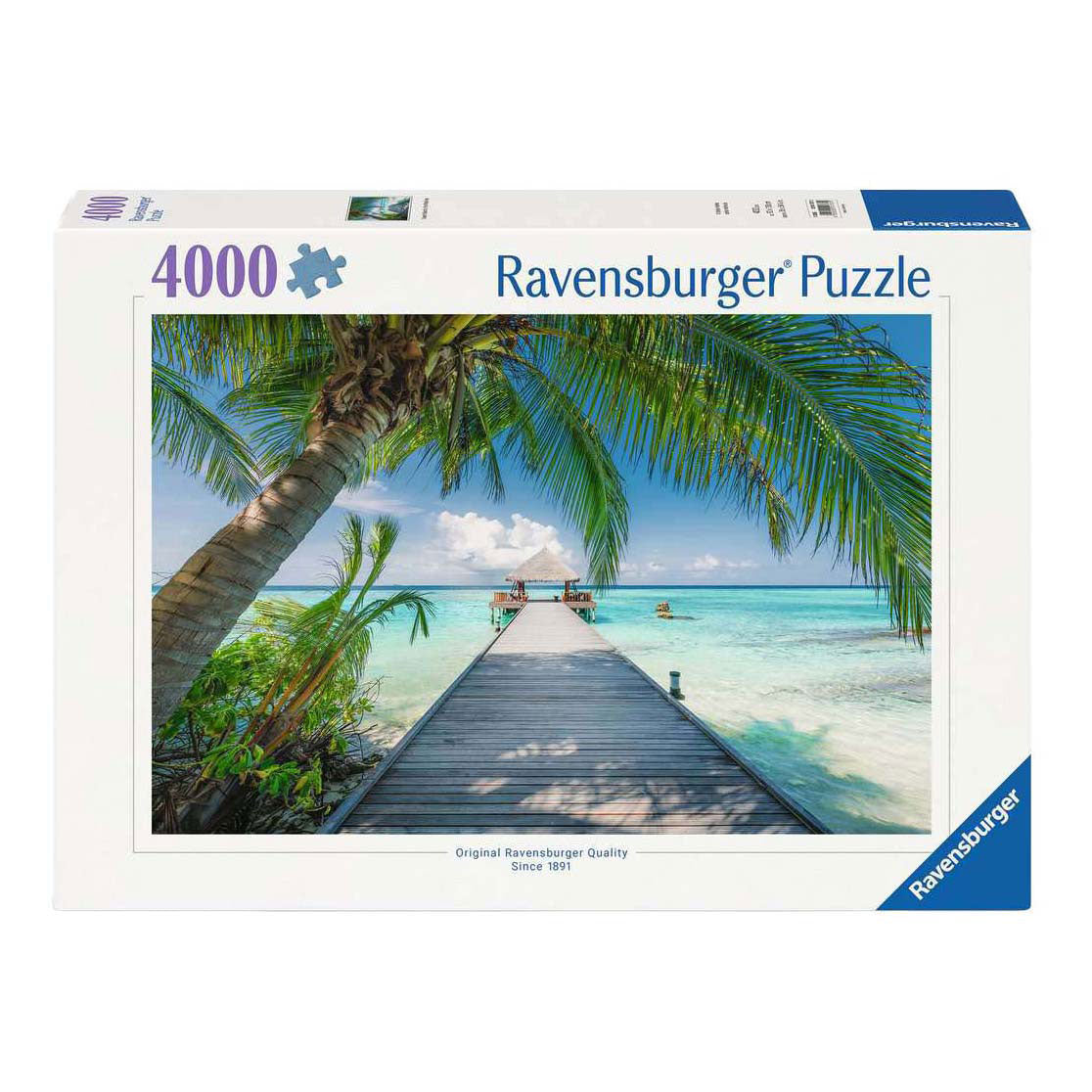 Ravensburger legpuzzel dream beach on the malededives - 4000st.