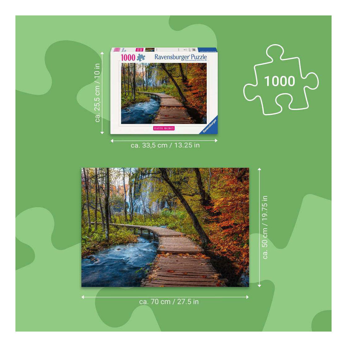 Ravensburger – herfstig bospaadje – legpuzzel – 1000 stukjes