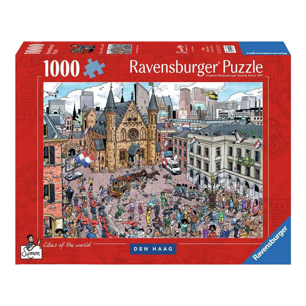 Ravensburger – cities of the world: den haag – legpuzzel – 1000 stukjes