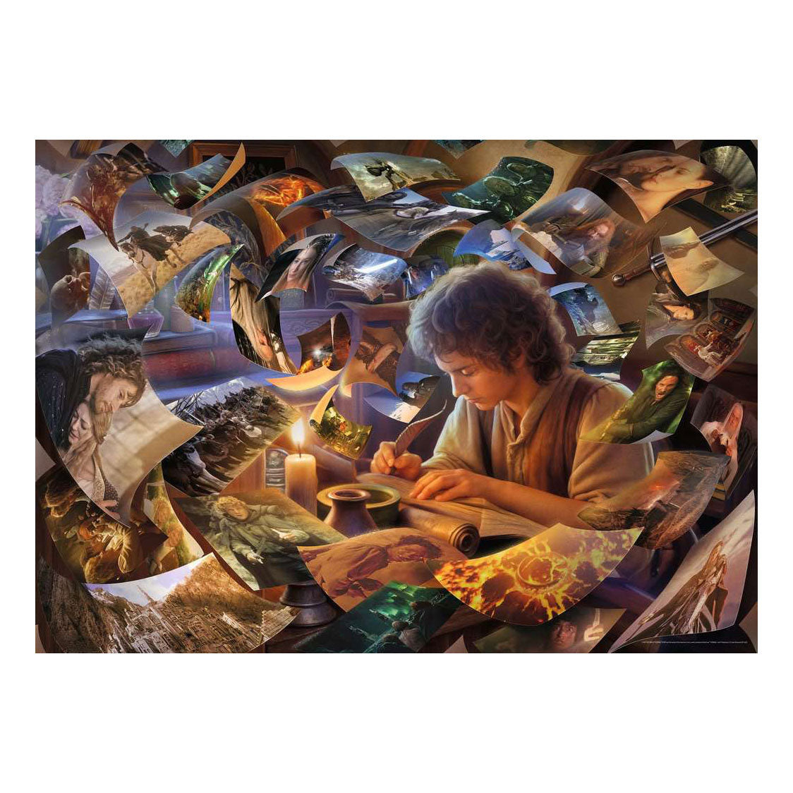 Ravensburger legpuzzel lotr frodo's journey - 1000st.