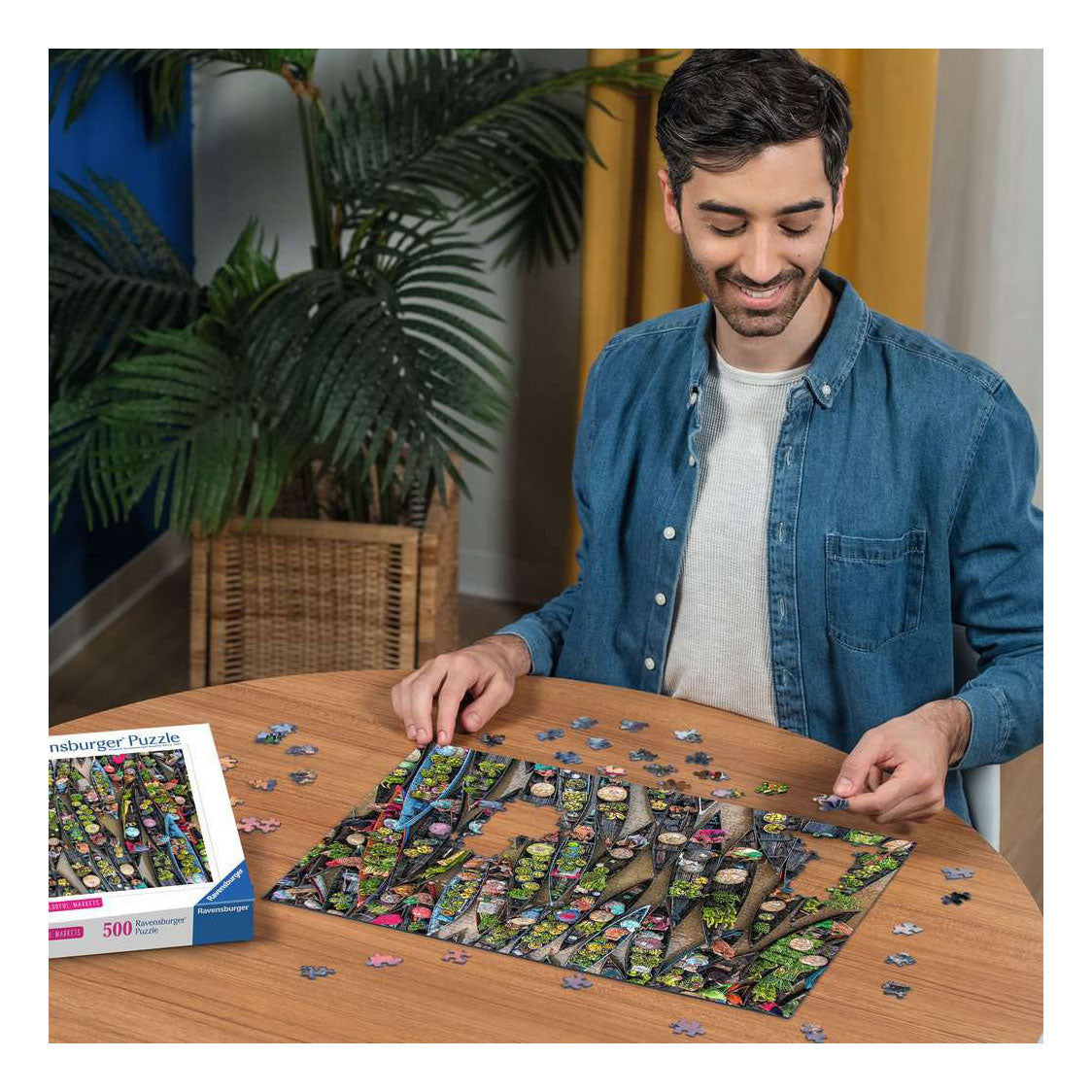 Ravensburger legpuzzel colorful markets no 1 - 500st.