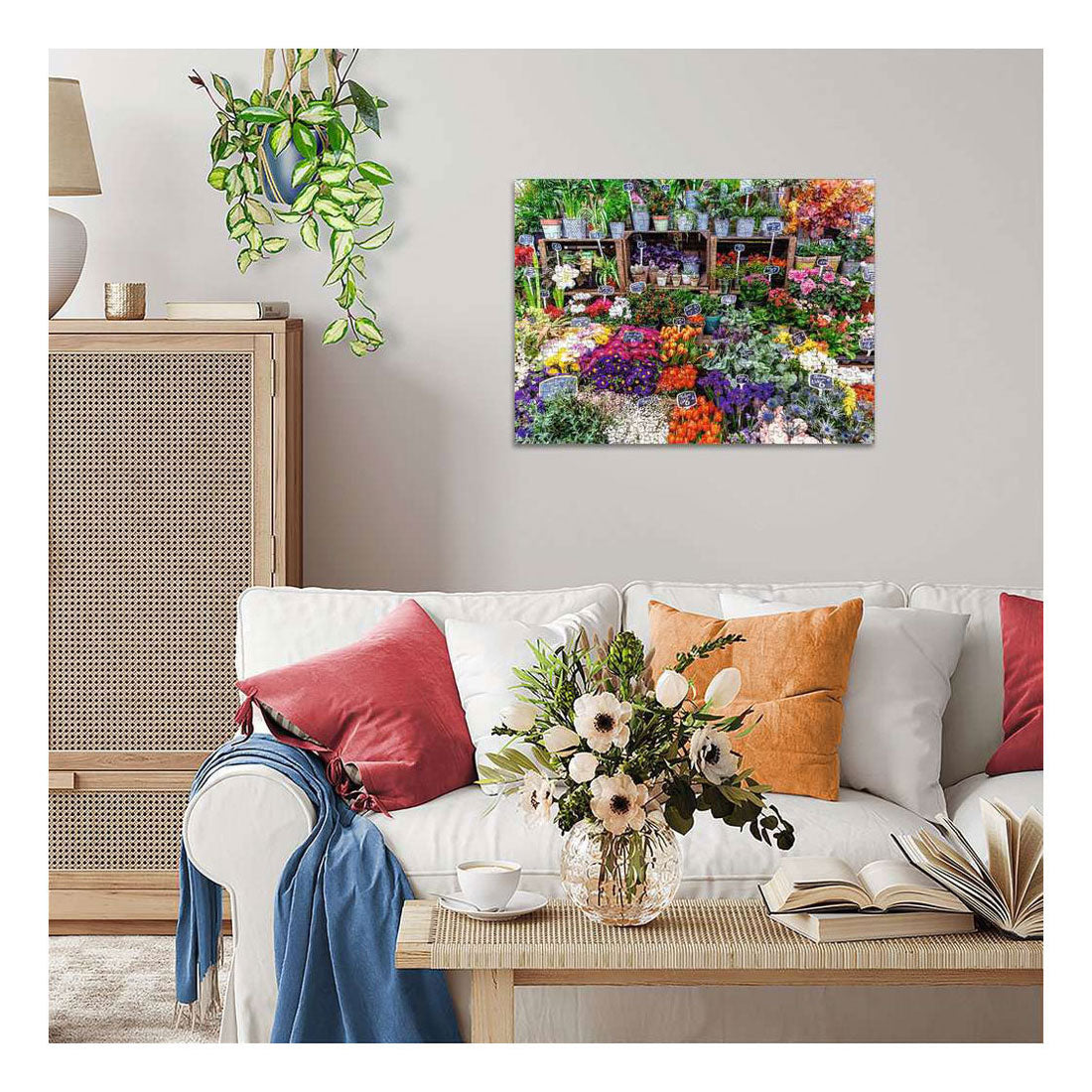 Ravensburger legpuzzel flower market, france - 500st.