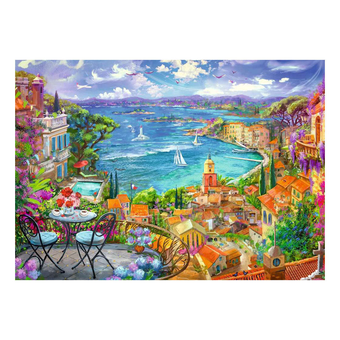 Ravensburger legpuzzel st. tropez - 1000st.
