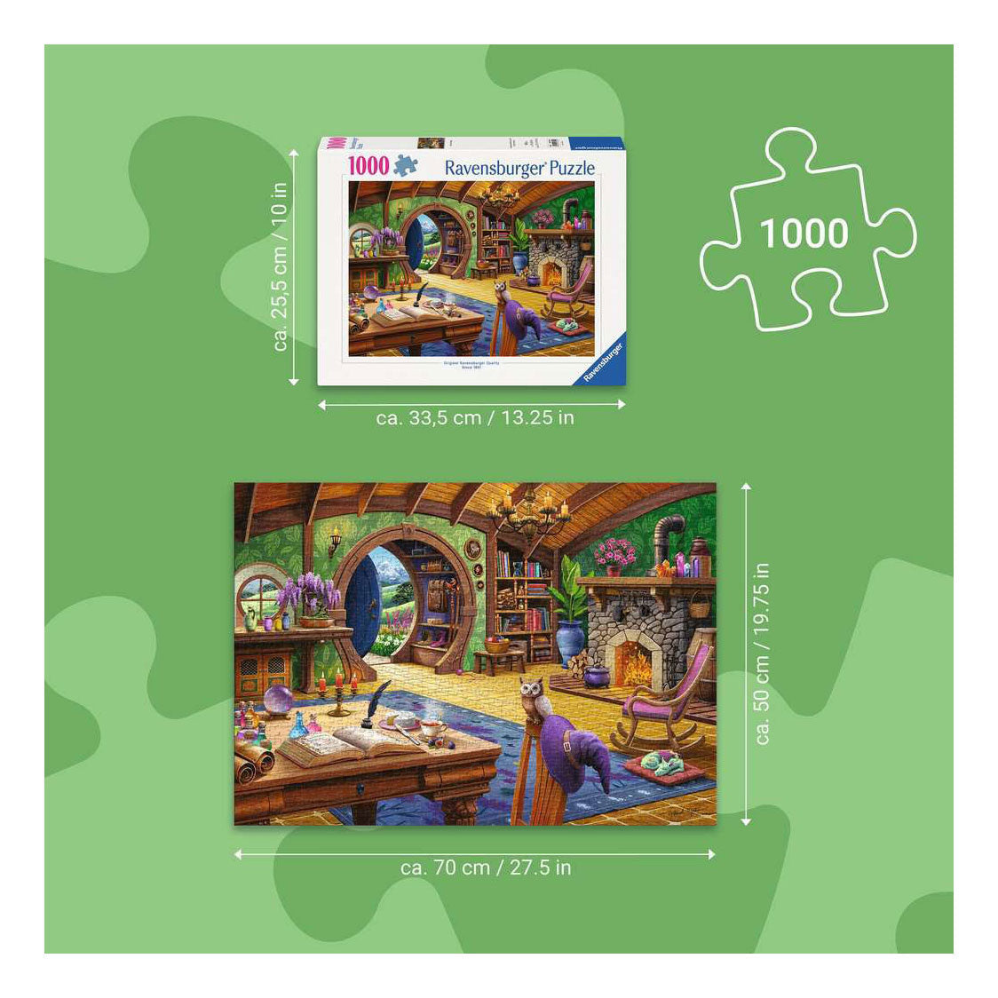 Ravensburger legpuzzel charmed cottage - 1000st.
