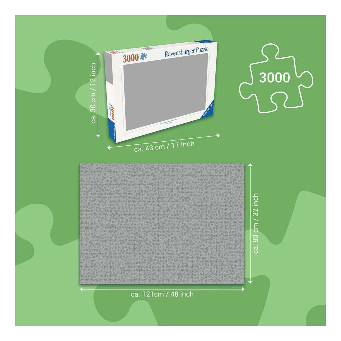 Ravensburger – legpuzzel – 3000 stukjes – 121 x 80 cm