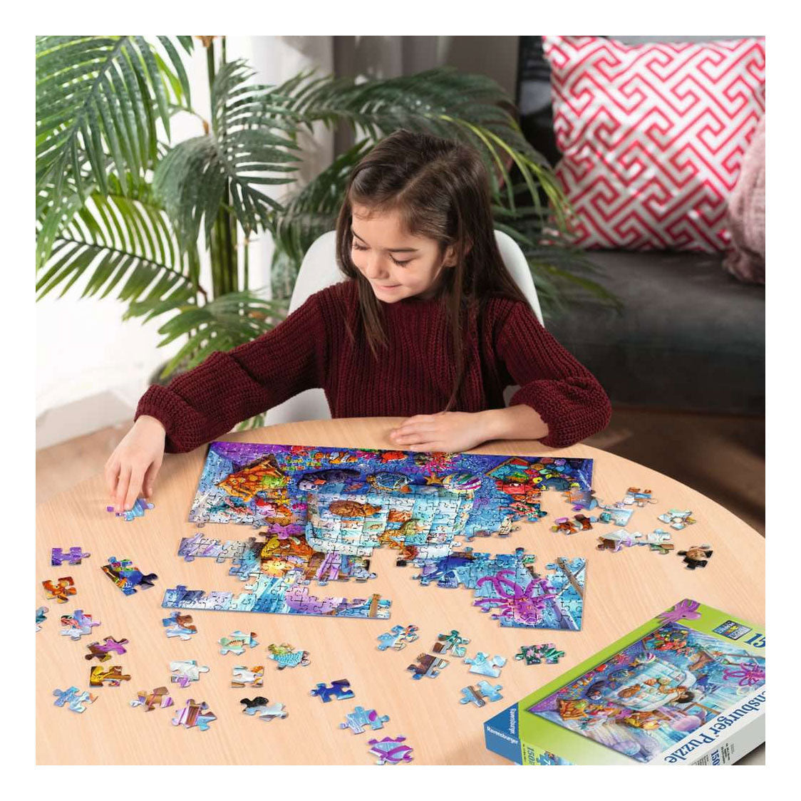 Ravensburger – onderwaterdromen – kinderpuzzel – 150 xxl stukjes