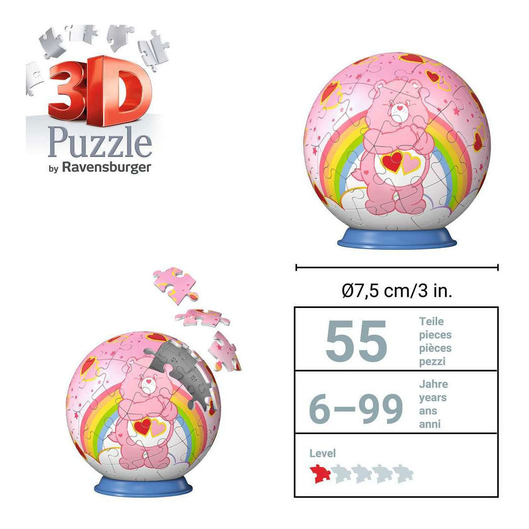 Ravensburger 3d puzzel care bears love-a-lot bear - 54st.