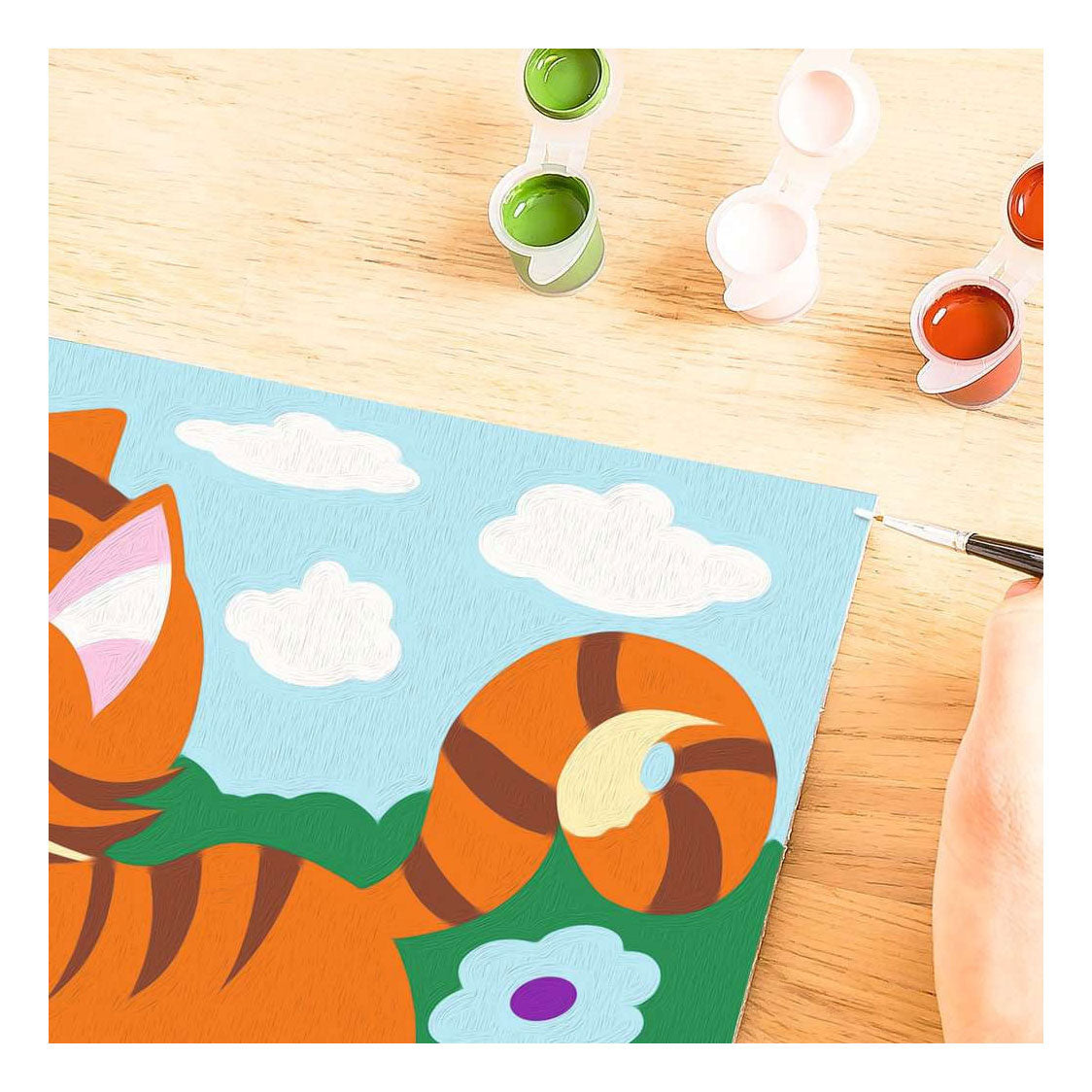 Ravensburger creart schilderen op nummer - kat met vlinder