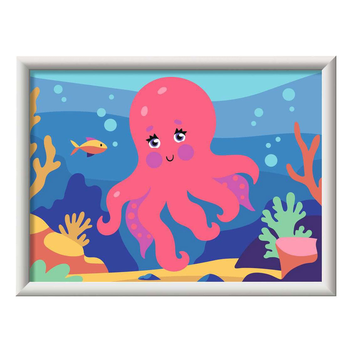 Ravensburger creart schilderen op nummer - octopus (neon)