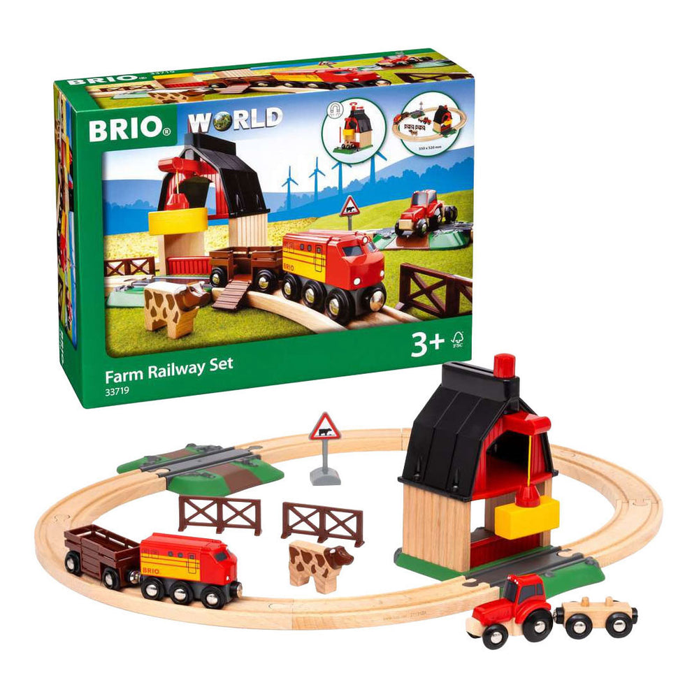 Ravensburger brio treinset met boerderij - 20dlg.
