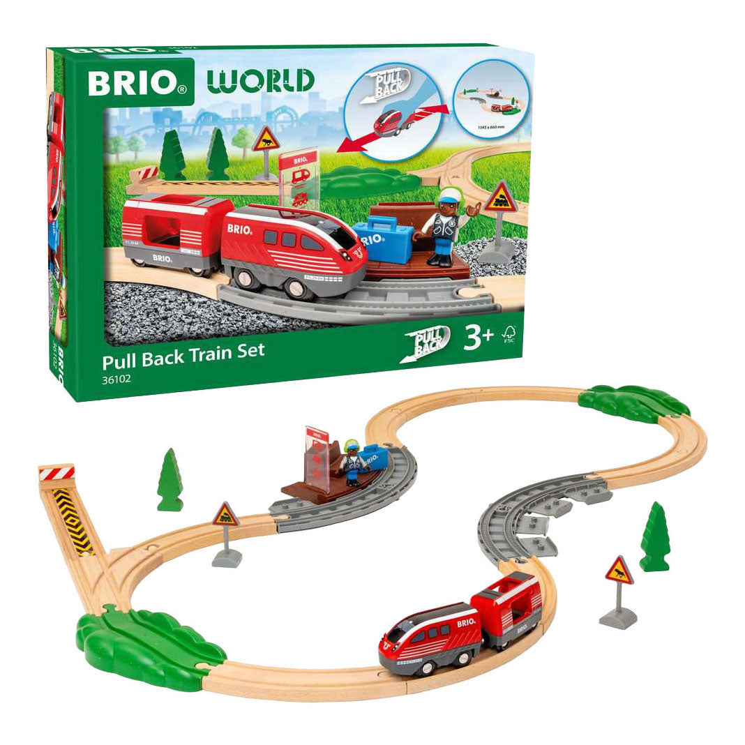 Ravensburger brio pullback trein set - 28dlg.