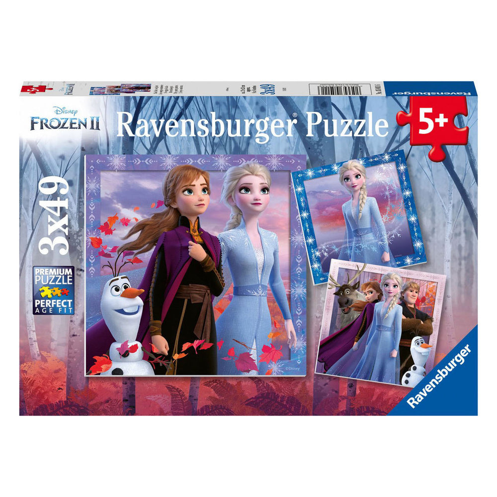 Ravensburger legpuzzel frozen 2 de reis begint - 3x49st.