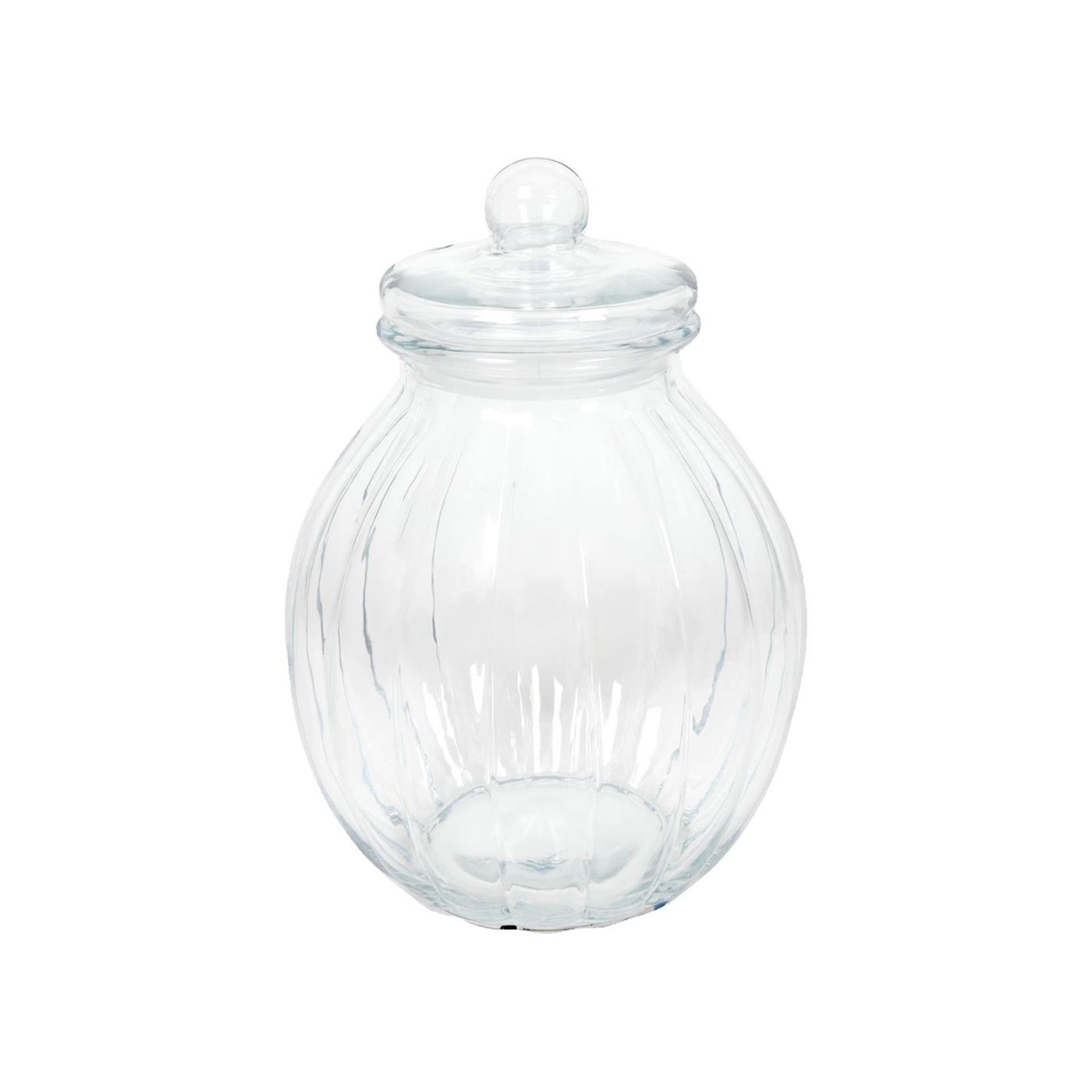 Voorraadpot glas pompoen